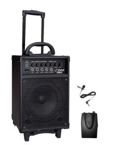 300 Watt Wireless Rechageable Portable PA System With Lavalier Microphone RBPWMA260