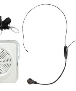 50 Watts Portable, Waist-Band Portable Pa System With A Headset Microphone w/Built In Rechargeable Batteries (Color White) RBPWMA50W