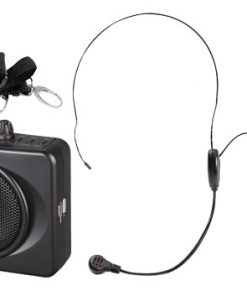 50 Watts Portable, USB Waist-Band Portable Pa System With A Headset Microphone w/Built In Rechargeable Batteries (Color Black) RBPWMA60UB