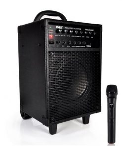 Wireless Portable Bluetooth PA Speaker System, Built-in Rechargeable Battery, Wireless Microphone, 30-Pin iPod Dock, 600 Watt PWMA930IBT
