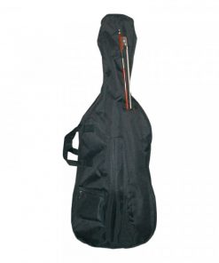 Nylon Cello Bag: 30mm High Density Padding, 1200 Denier Cordura Nylon, Dual Zippers, Outer Pocket With A Shoulder Strap & Carrying Handle. Bow Not Included.  Sizes 4/4 -1/4 CB-4-4-1