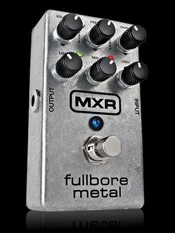 Dunlop MXR Fullbore Metal Pedal: Compact but powerful. Turbo charges your guitar signal with lethal amounts of ultra high gain. Combined with a built-in Noise Gate to knock out the noise associated with extreme gain levels while also adding definition& tightness. Power: ECB003 AC Adapter or One 9 Volt battery. M116-1