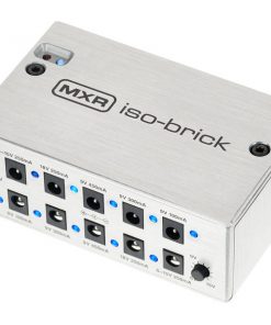 Dunlop MXR ISO-Brick Power Supply: Small & Light with tons of quiet, noise-free DC Power on tap ready to run a wide range of pedal types without crowding or weighing down your pedalboard. Ten fully isolated outputs ranging from 9V to 18V-including two variable 6V-15V outputs and special noise-reduction circuitry. M238-1