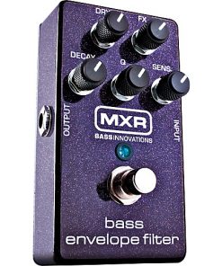 Dunlop Bass Envelope Filter Pedal:  Delivers classic, analog, envelope filter sounds in an easy-to-use and compact pedal designed specifically for bass.  Separate Dry and Effect Controls let you dial in the perfect mix of effected and direct signals, and its wide range of filter tones can be shaped with the Decay & Q Controls. M82-1