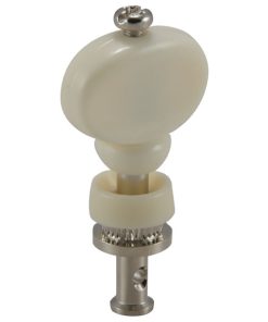 GROVER CHAMPION&trade; UKE PEGS W/   WHITE BUTTONS NICKEL SET 4