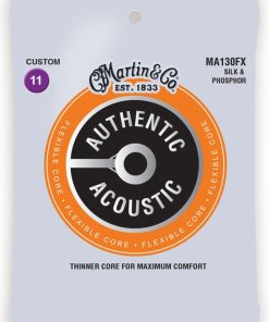 Martin MA130FX Authentic Acoustic Flexible Core Silk and Phosphor Guitar Strings