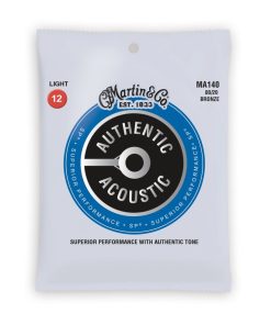 Martin MA140 Authentic Acoustic SP 80/20 Bronze Light Guitar Strings