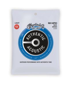 Martin MA140 Authentic Acoustic SP 80/20 Bronze Light Guitar Strings