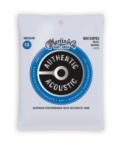 Martin MA150 Authentic Acoustic SP 80/20 Bronze Medium Guitar Strings