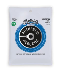 Martin MA170 Authentic Acoustic SP 80/20 Bronze Extra Light Guitar Strings