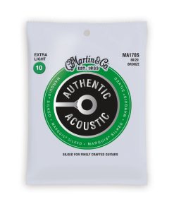 Martin MA170S Authentic Acoustic Marquis Silked 80/20 Bronze Extra Light Guitar Strings