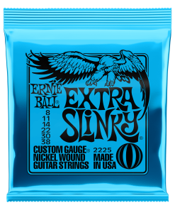 Extra Slinky Nickel Wound Electric Guitar Strings - 8-38 Gauge