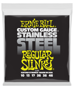 Regular Slinky Stainless Steel Wound Electric Guitar Strings - 10-46 Gauge