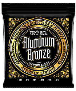 Medium Light Aluminum Bronze Acoustic Guitar Strings - 12-54 Gauge