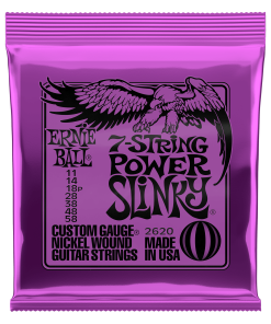 Power Slinky 7-String Nickel Wound Electric Guitar Strings - 11-58 Gauge