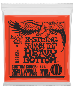 Skinny Top Heavy Bottom Slinky 8-String Electric Guitar Strings - 9-80 Gauge