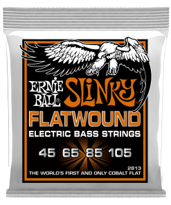 Hybrid Slinky Flatwound Electric Bass Strings - 45-105 Gauge