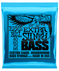Extra Slinky Nickel Wound Electric Bass Strings - 40-95 Gauge