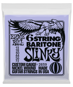 Slinky 6-String w/ small ball end 29 5/8 scale Baritone Guitar Strings - 13-72 Gauge