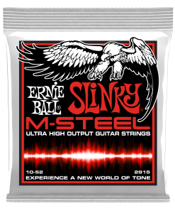 Skinny Top Heavy Bottom Slinky M-Steel Electric Guitar Strings - 10-52 Gauge