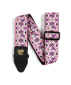 Ernie Ball Kaleidoscope Pink Jacquard Strap