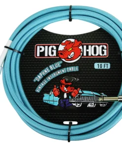 Pig Hog "Daphne Blue" Instrument Cable, 10ft. Right Angle