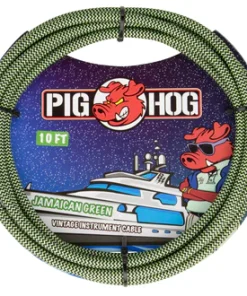 Pig Hog "Jamaican Green" Instrument Cable, 10ft.