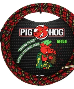 Pig Hog "Tartan Plaid" Instrument Cable, 10ft. Right Angle