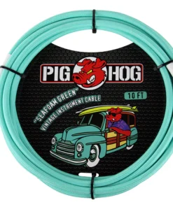 Pig Hog "Seafoam Green" Instrument Cable, 10ft.