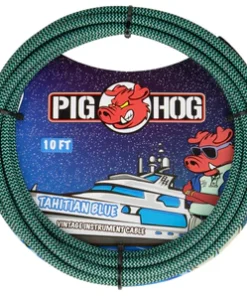 Pig Hog "Tahitian Blue" Instrument Cable, 10ft.