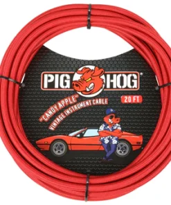 Pig Hog "Candy Apple Red" Instrument Cable, 20ft.