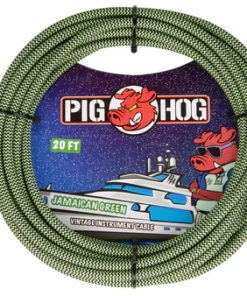 Pig Hog "Jamaican Green" Instrument Cable, 20ft.