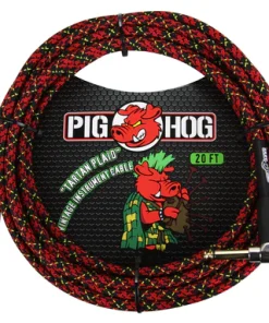Pig Hog "Tartan Plaid" Instrument Cable, 20ft. Right Angle