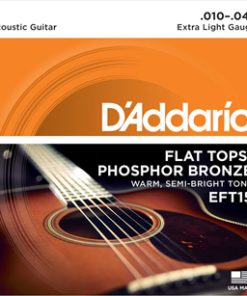 D'ADDARIO FLAT TOPS PHOSPHOR BRONZE ACOUSTIC GUITAR STRING SET