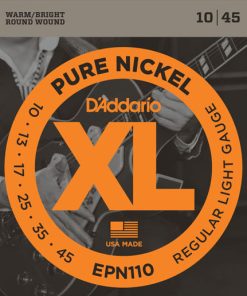 D'ADDARIO ELECTRIC GUITAR STRING SET, XL PURE NICKEL ROUND WOUND