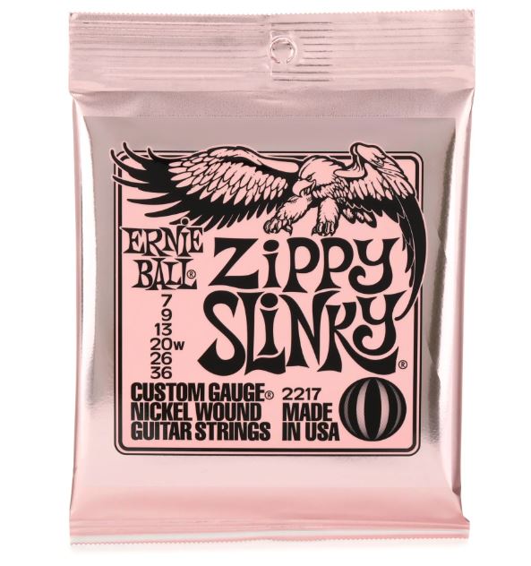 Ernie Ball 2217 Zippy Slinky Nickel Wound Electric Guitar Strings - .0