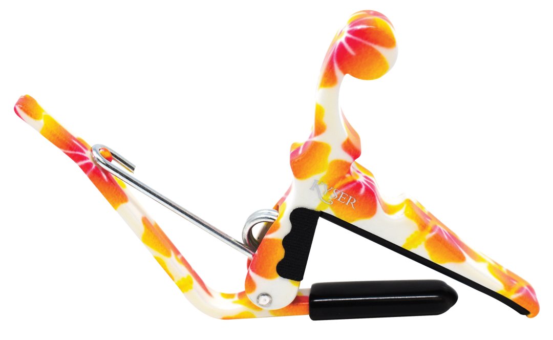 Kyser Quick-Change Ukulele Capo - Pastel Hibiscus