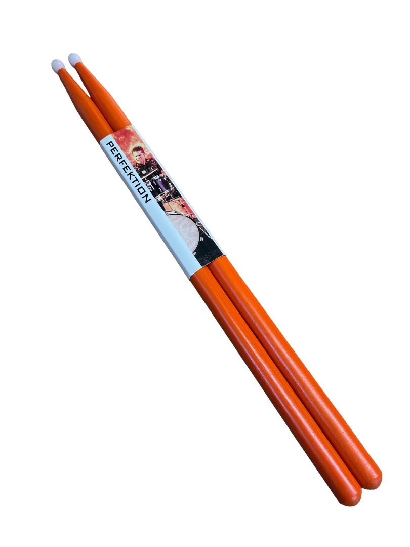 Perfektion 7A Colored Sticks with Nylon Tips Orange