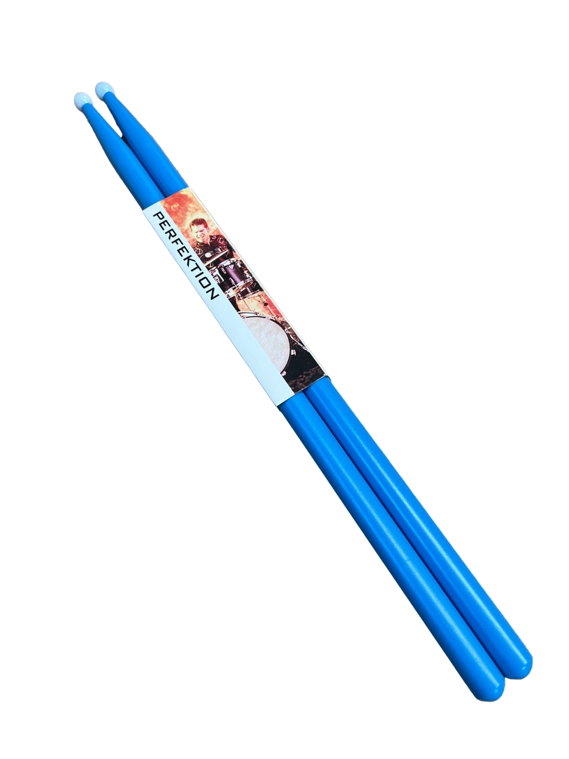 Perfektion 7A Colored Sticks with Nylon Tips Light Blue