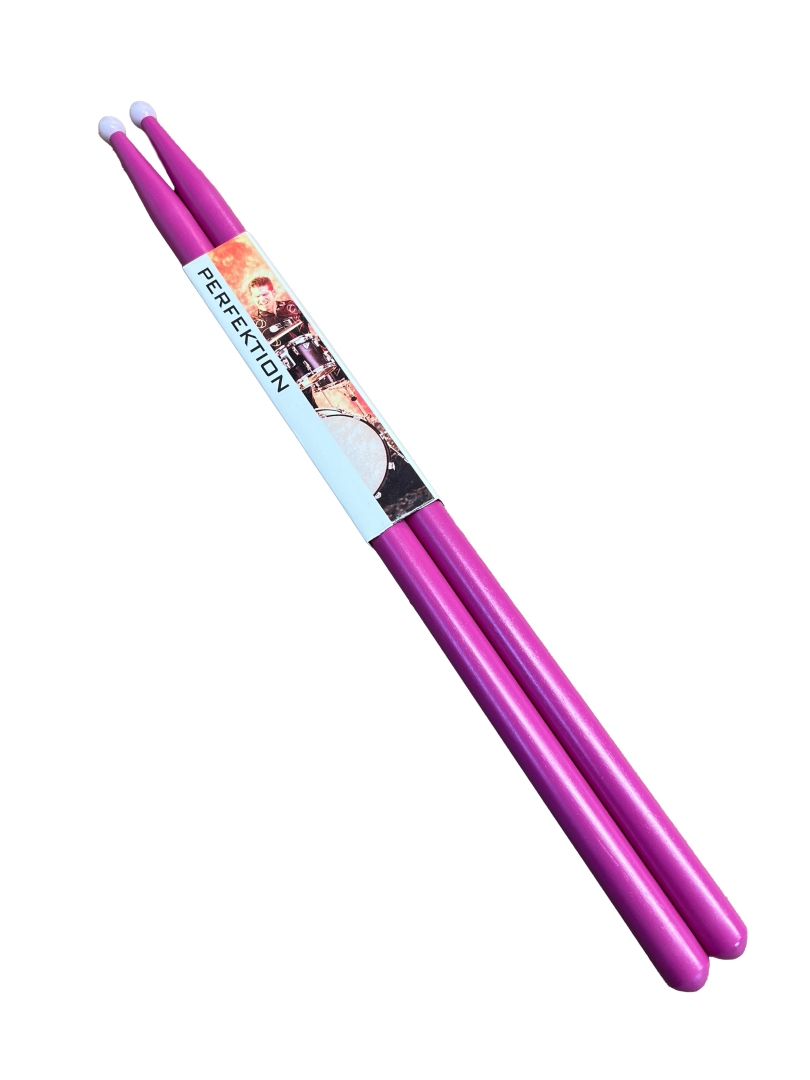 Perfektion 5A Colored Sticks with Nylon Tips Pink