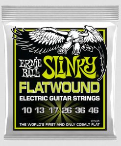 Ernie Ball 2591 Regular Slinky Flatwound Electric Guitar Strings - .01