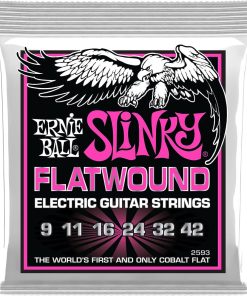 Ernie Ball Super Slinky Flatwound Electric Guitar Strings 9-42 Gauge (