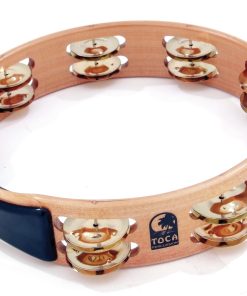Toca Acacia Wood Tambourine, 10" Double Row