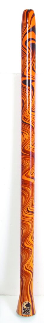 Toca Duro Didgeridoo - Orange Swirl