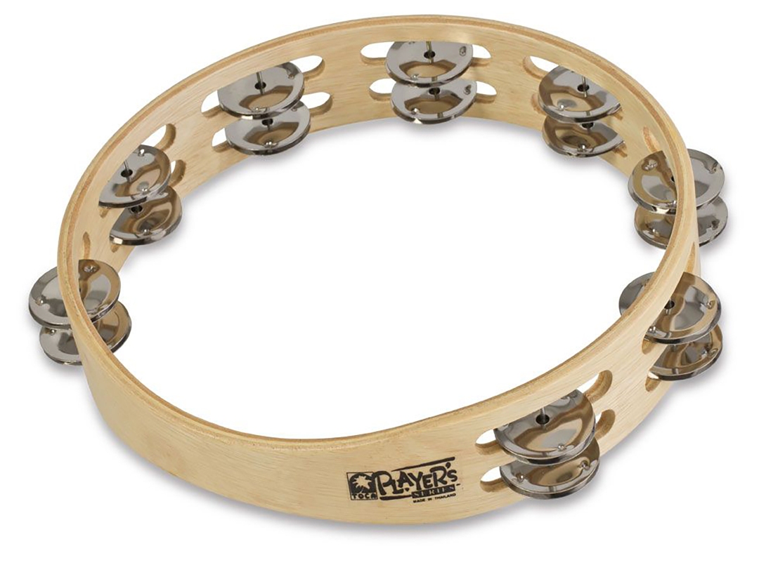 Toca Player's Wood Tambourine, 9"Double Row
