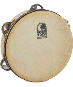 Toca Wood Tambourine, 7-1/2" Single Row with Head