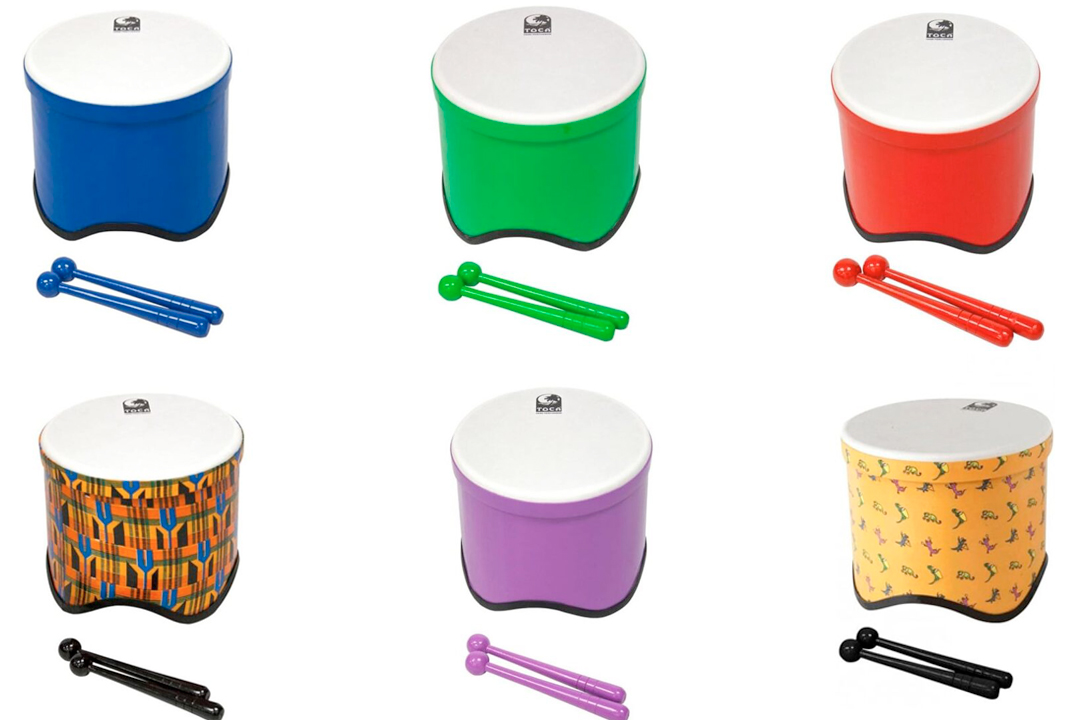 Toca Freestyle 2 Lightweight Tom Tom, 10" Head, 8" Tall, PVC Construct - Woodstock Purple