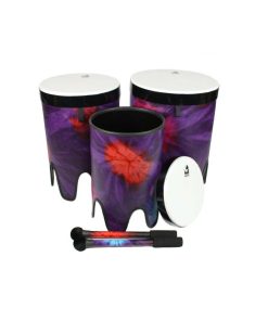 SympaticoÖ Nesting Tom-Tom Pretuned Fiber w/ Dot- Woodstock Purple - 3 Pack