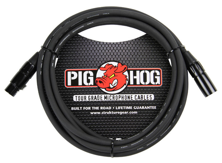 Pig Hog PHM High Performance 8mm XLR Microphone Cable - 10'
