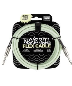 Ernie Ball P06436 Flex Instrument Cable Straight/Straight 10ft - Glow